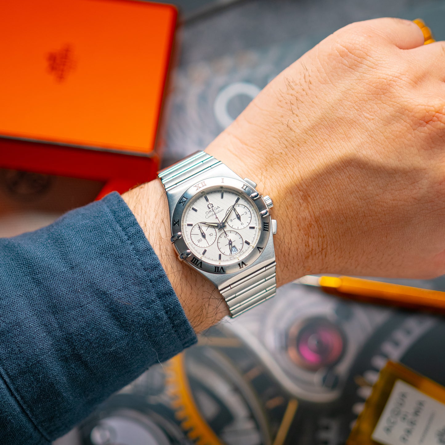 Omega Constellation Double Eagle Quartz Chronograph 38mm