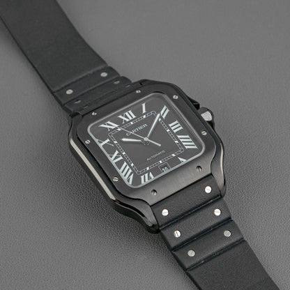 Cartier Santos de Cartier Automatic Black Dial Steel 39.8mm