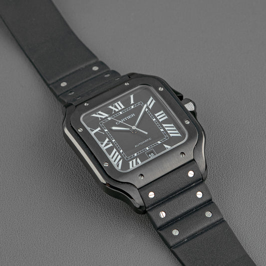 Cartier Santos de Cartier Automatic Black Dial Steel 39.8mm