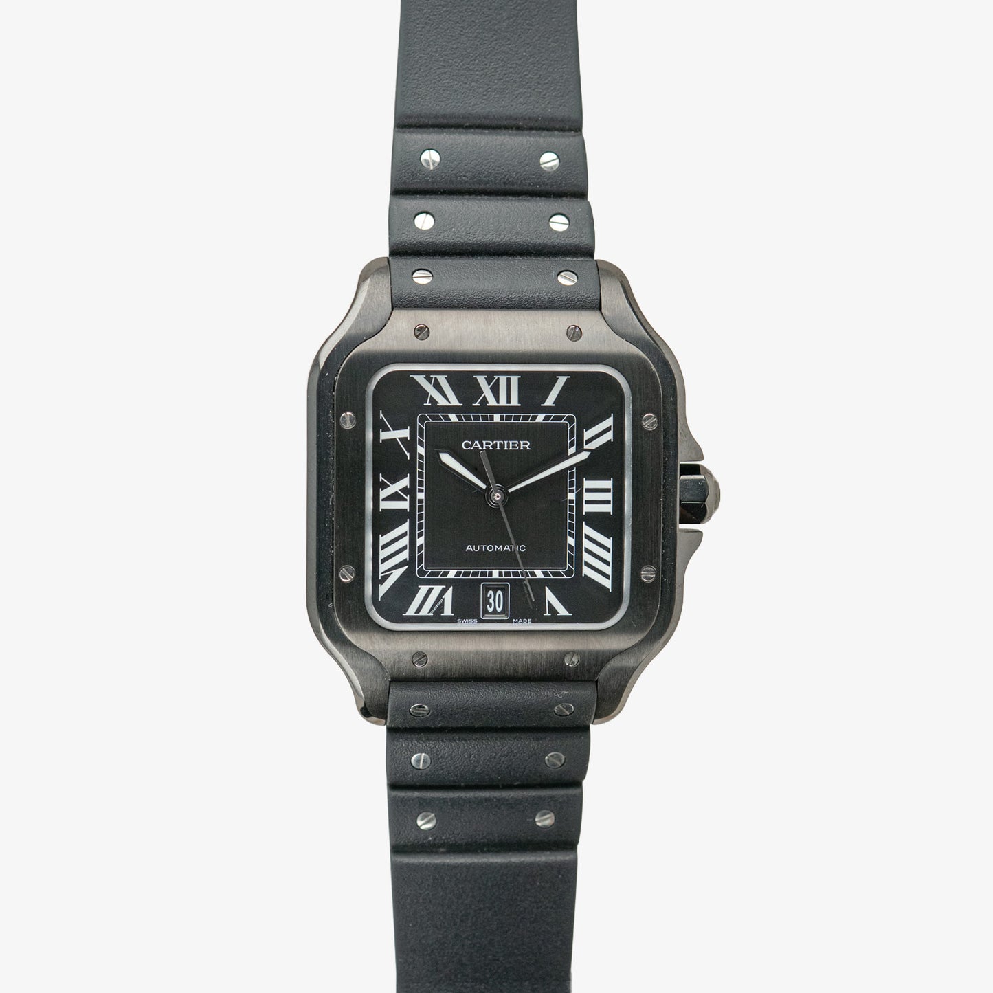 Cartier Santos de Cartier Automatic Black Dial Steel 39.8mm