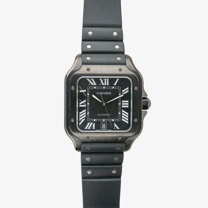 Cartier Santos de Cartier Automatic Black Dial Steel 39.8mm