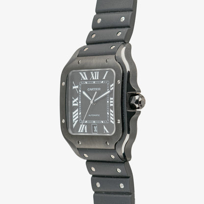 Cartier Santos de Cartier Automatic Black Dial Steel 39.8mm