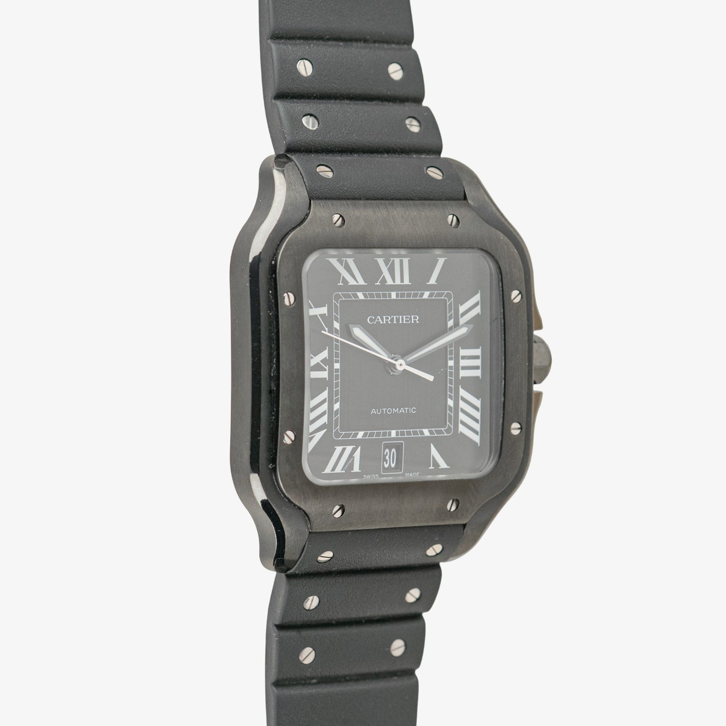 Cartier Santos de Cartier Automatic Black Dial Steel 39.8mm