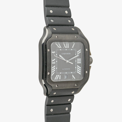 Cartier Santos de Cartier Automatic Black Dial Steel 39.8mm
