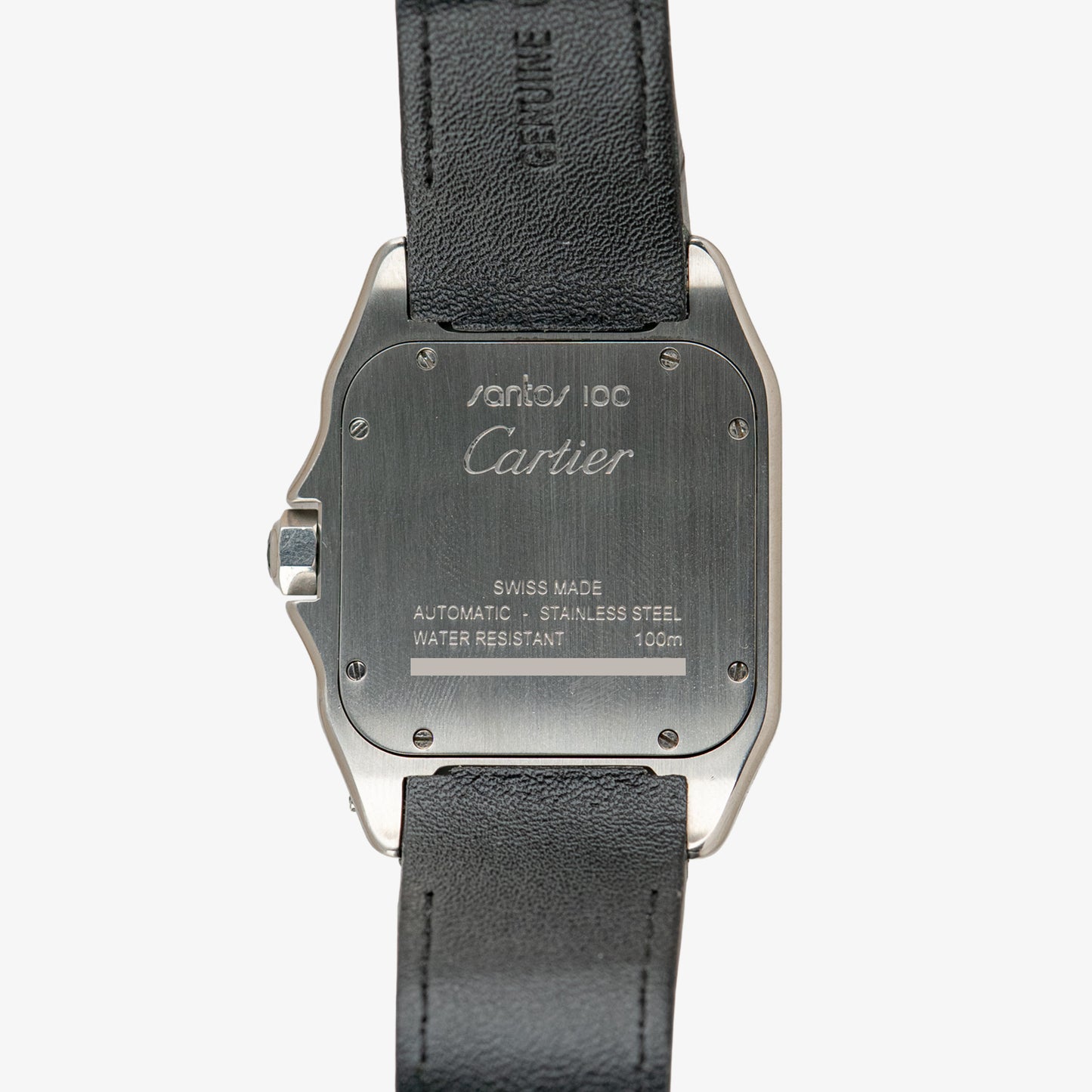 Cartier Santos 100 Automatic Silver Dial Steel 38mm
