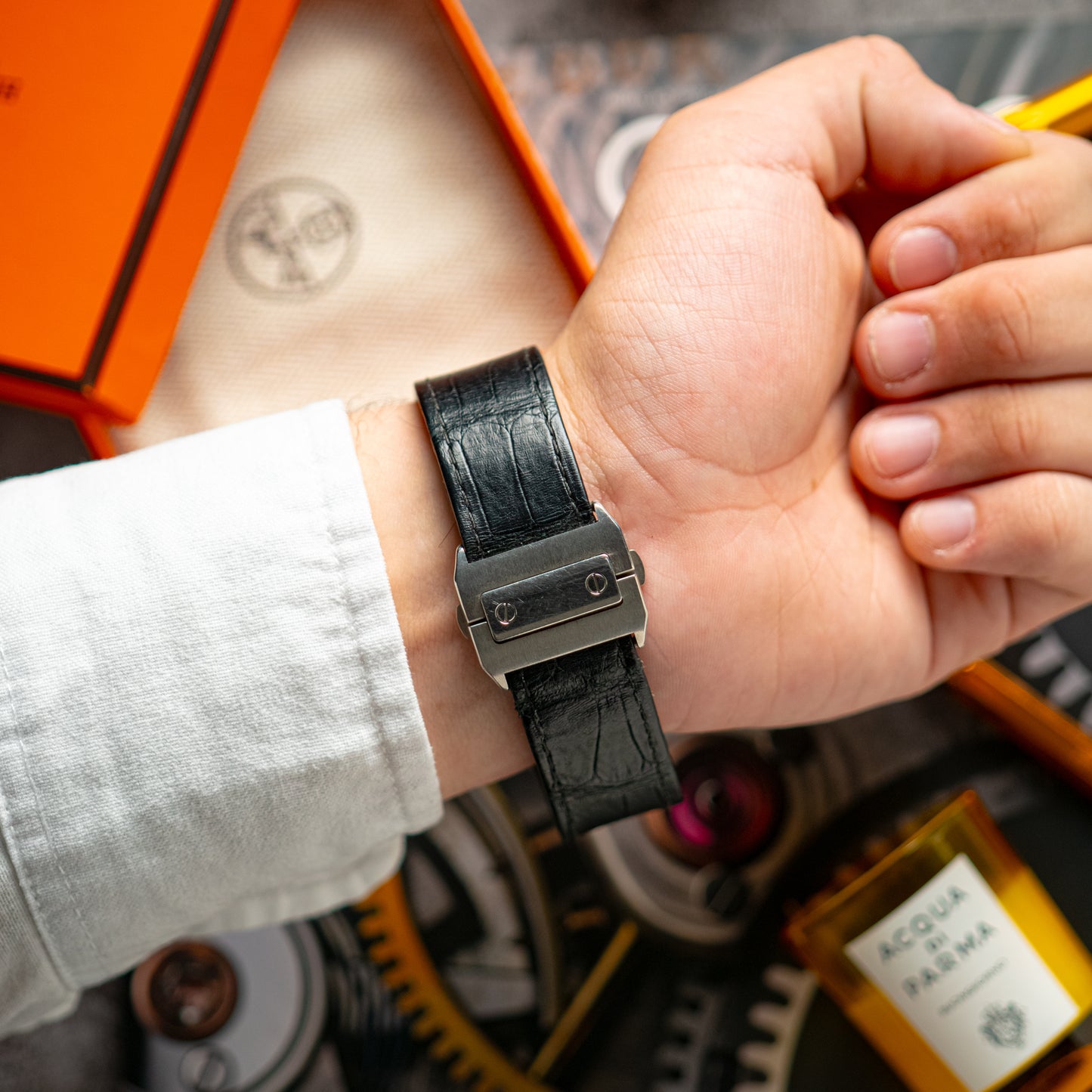 Cartier Santos 100 Automatic Silver Dial Steel 38mm