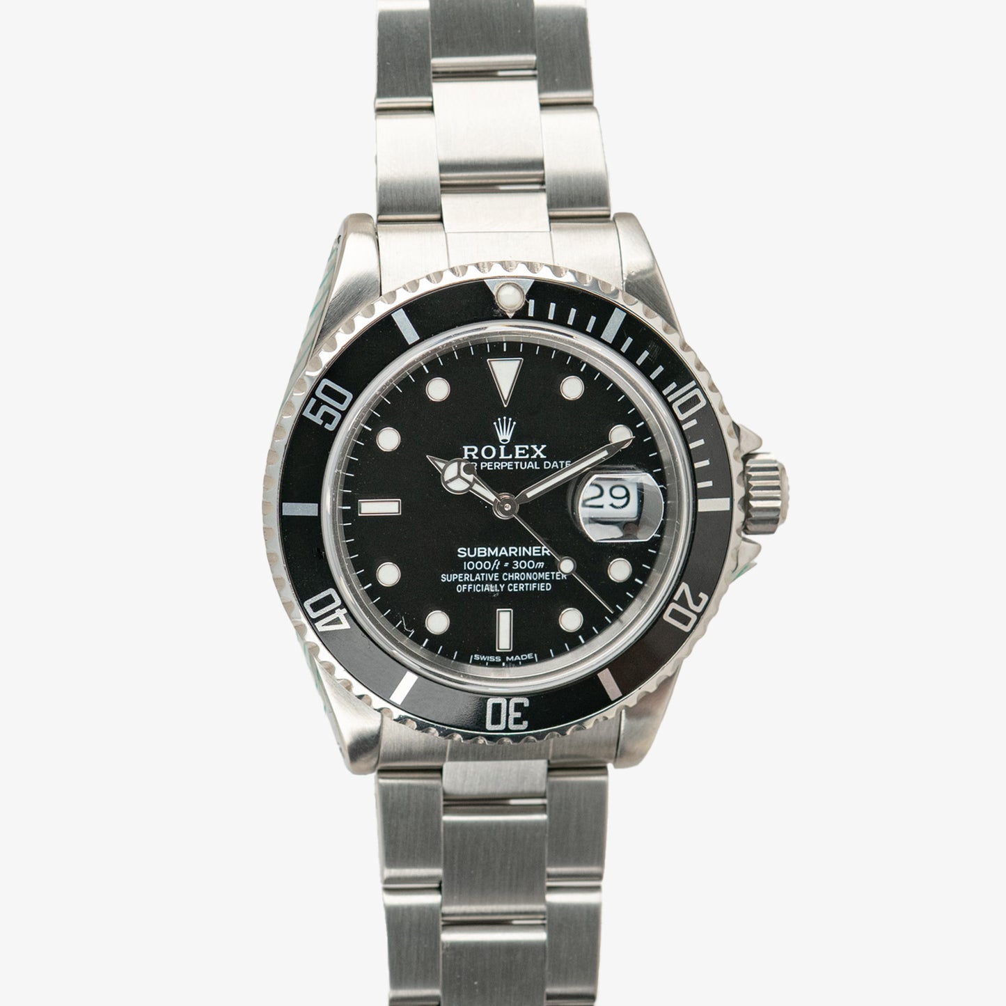 Rolex Submariner Date 16610 Black Automatic 40mm