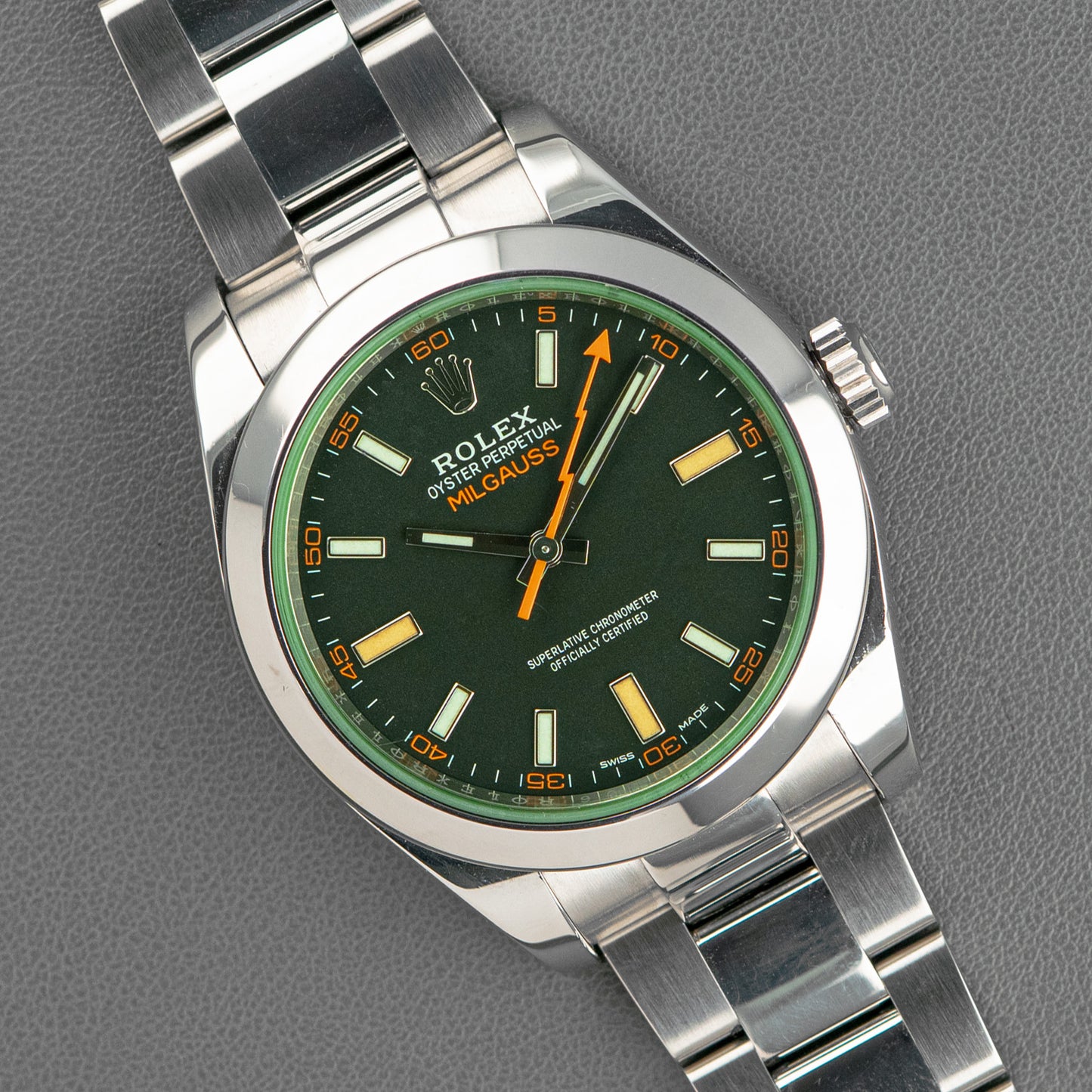Rolex Milgauss 116400GV Automatic Green Sapphire 40mm