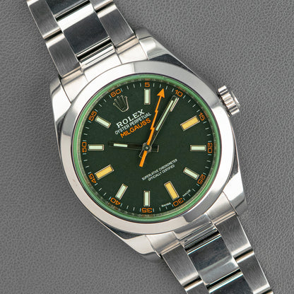 Rolex Milgauss 116400GV Automatic Green Sapphire 40mm