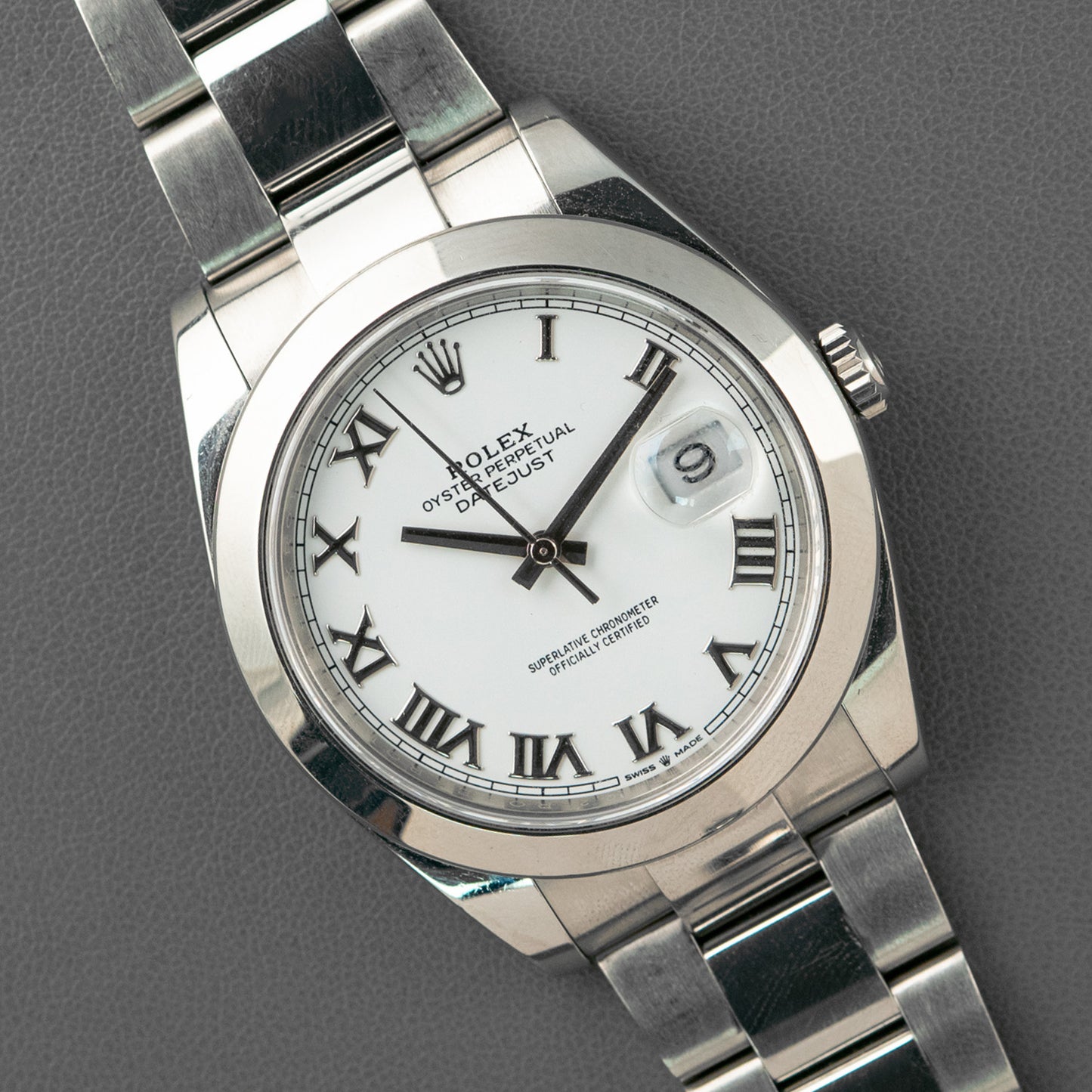 Rolex Datejust 126300 Roman White Dial 41mm