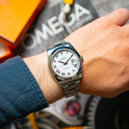 Rolex Datejust 126300 Roman White Dial 41mm