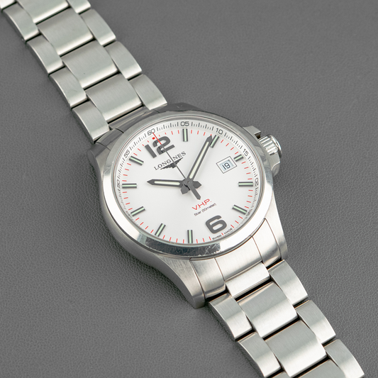 Longines Conquest V.H.P Quartz White Dial 41mm
