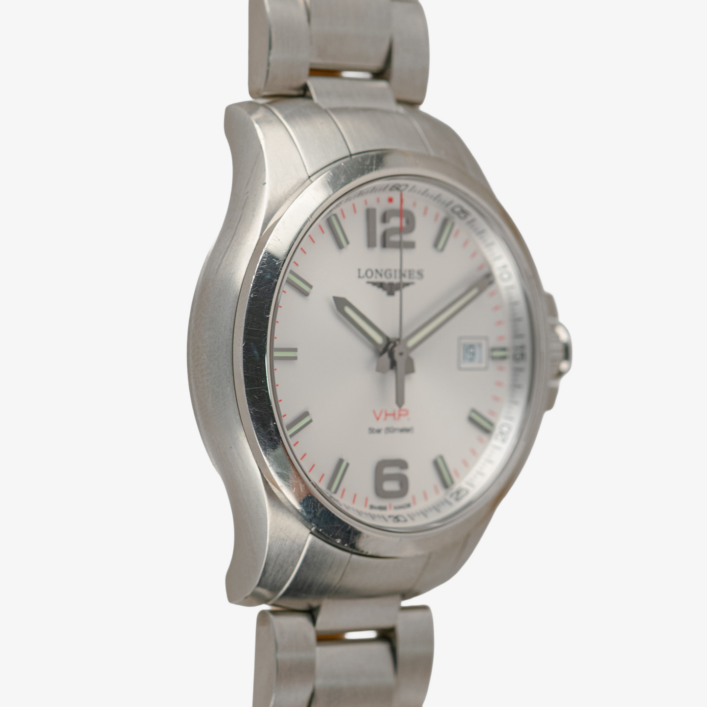 Longines Conquest V.H.P Quartz White Dial 41mm
