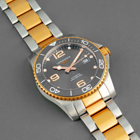 Longines HydroConquest Automatic Two-Tone Grey Dial 41mm