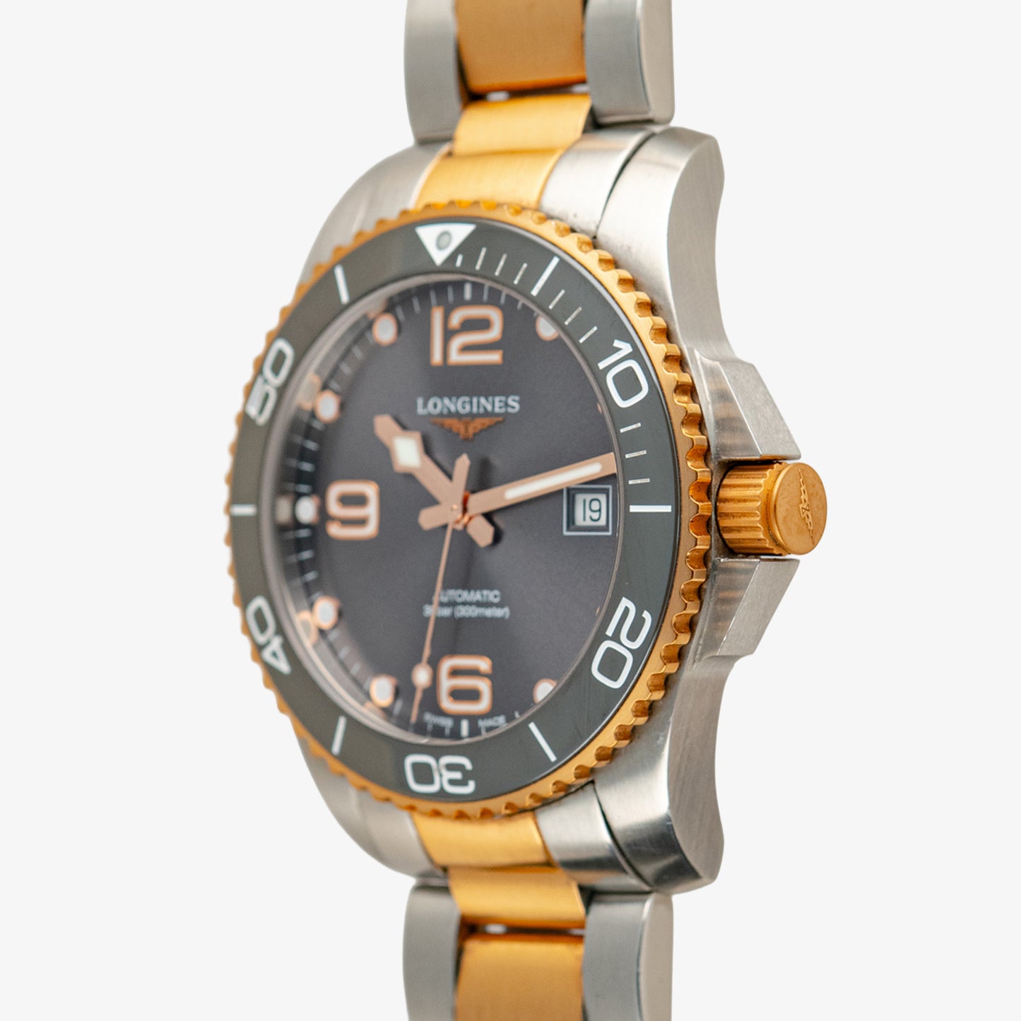 Longines HydroConquest Automatic Two-Tone Grey Dial 41mm