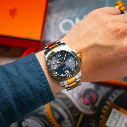 Longines HydroConquest Automatic Two-Tone Grey Dial 41mm