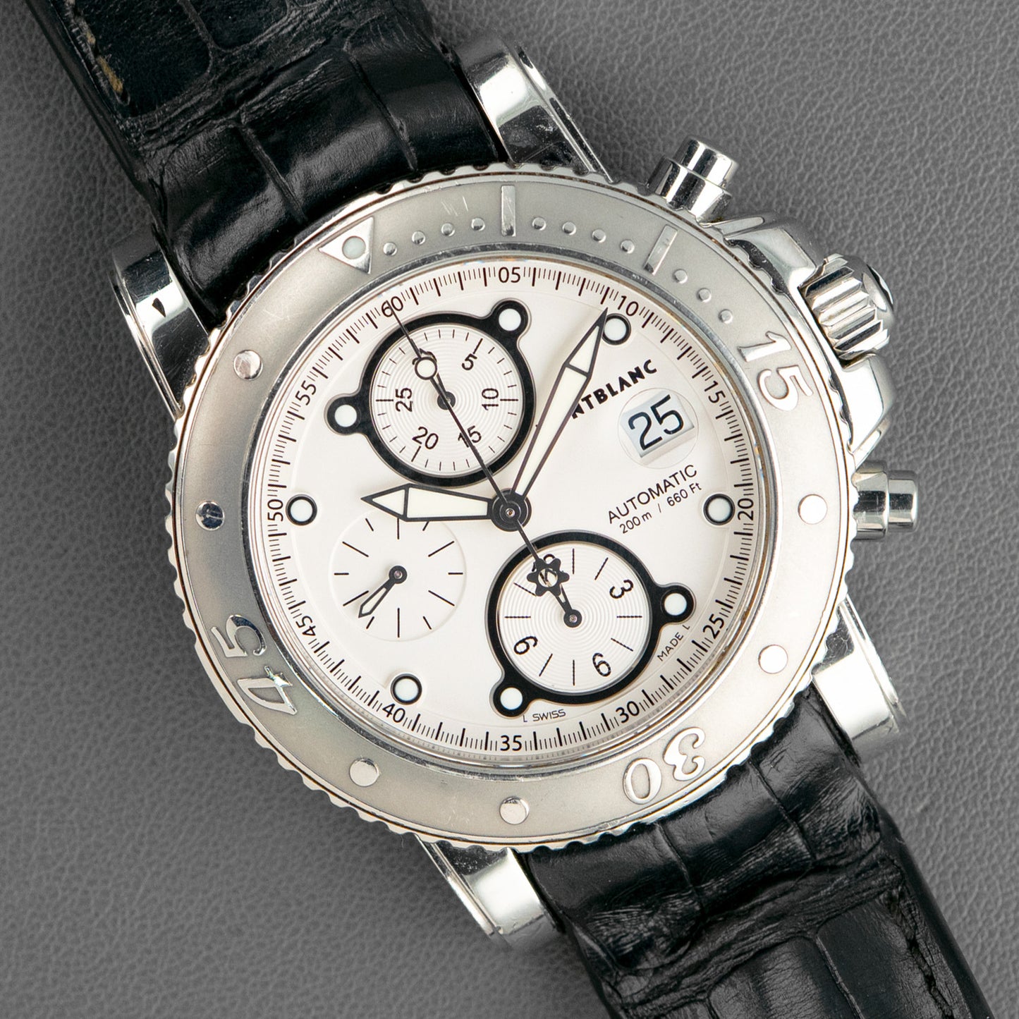 Montblanc Sport Automatic Chronograph Silver Dial 44mm