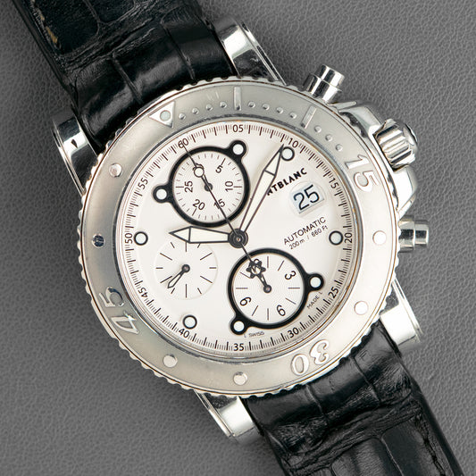 Montblanc Sport Automatic Chronograph Silver Dial 44mm