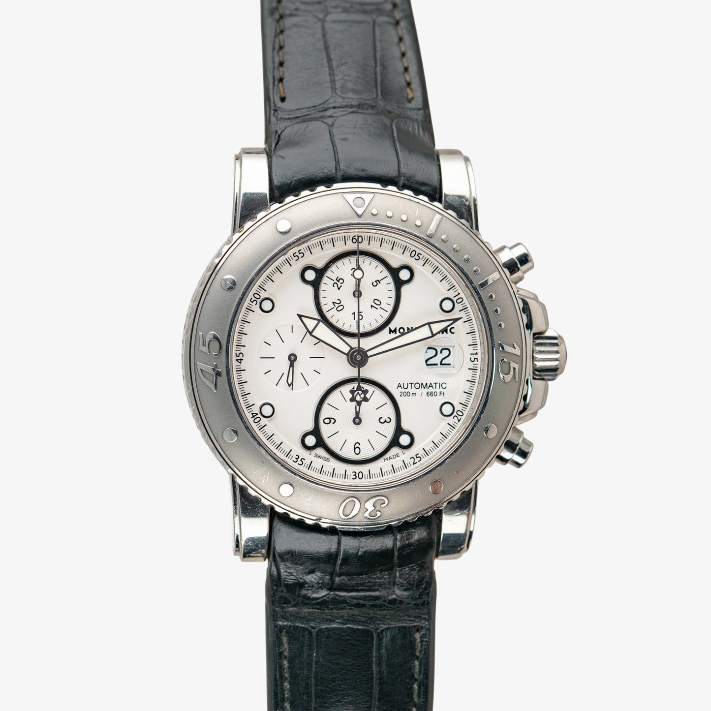 Montblanc Sport Automatic Chronograph Silver Dial 44mm