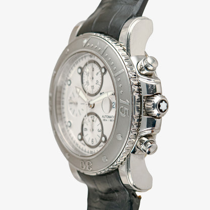 Montblanc Sport Automatic Chronograph Silver Dial 44mm