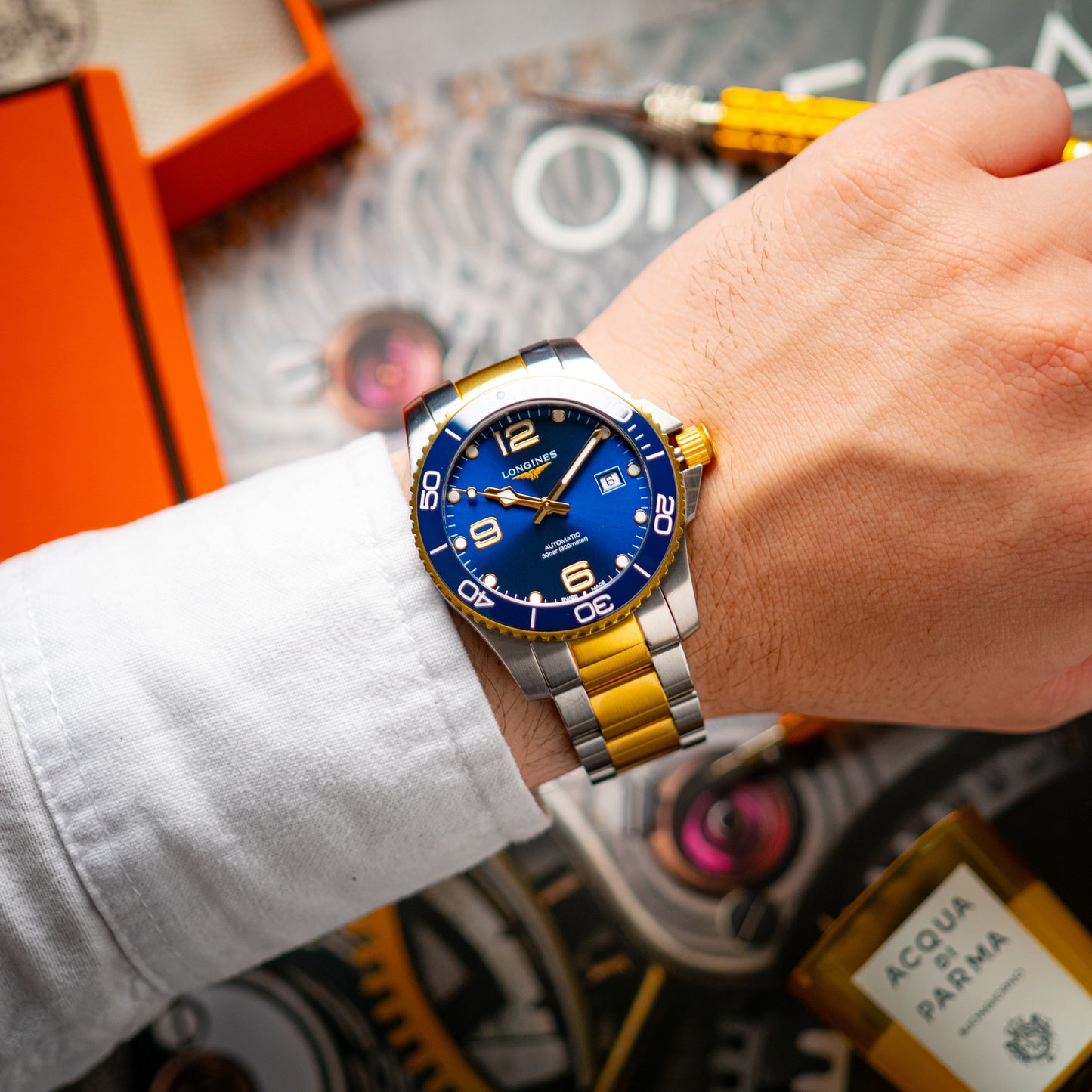 Longines HydroConquest Automatic Two-Tone Blue Dial 41mm