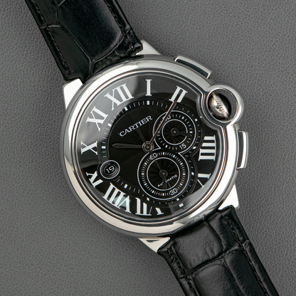 Cartier Ballon Bleu Automatic Chronograph Black Dial 44mm