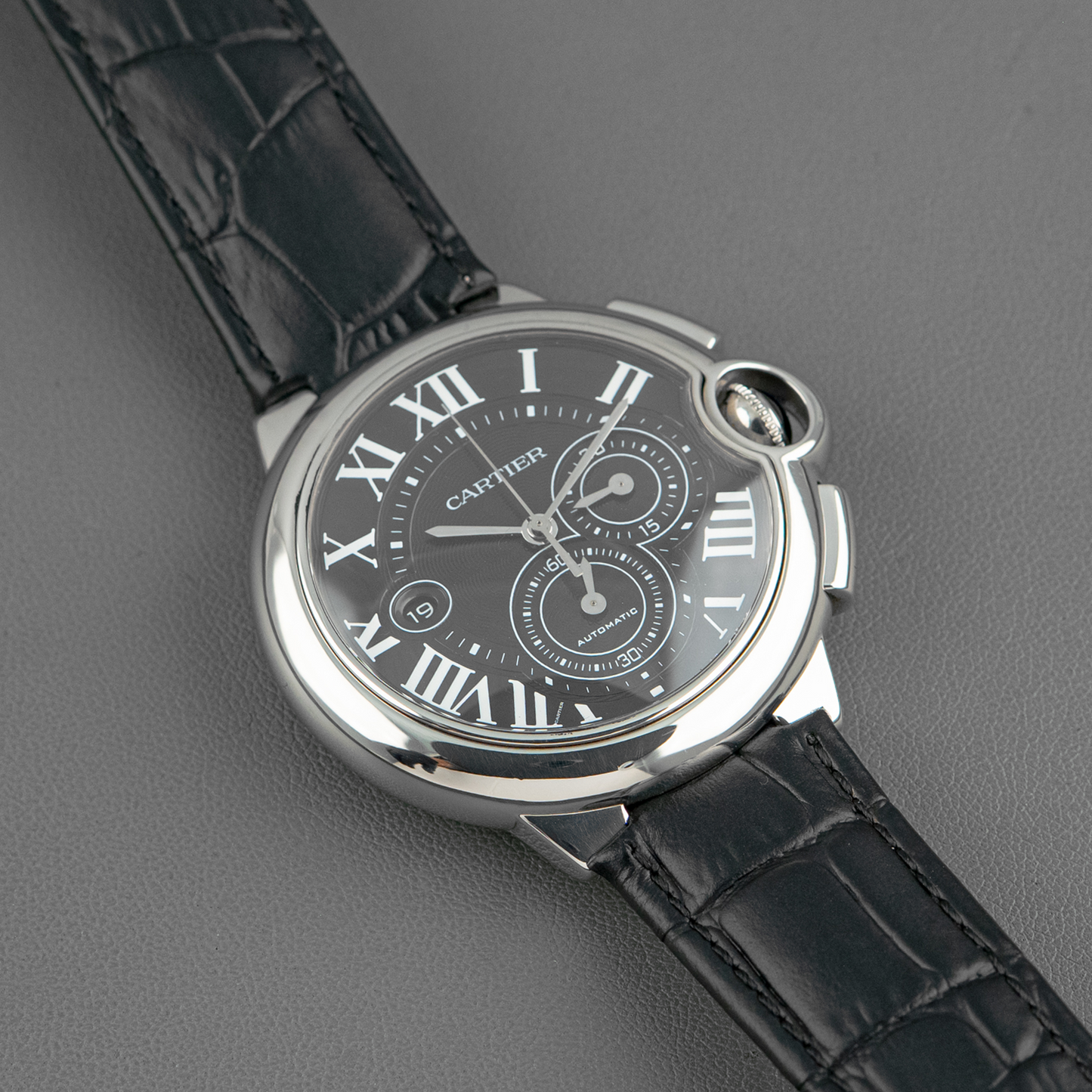 Cartier Ballon Bleu Automatic Chronograph Black Dial 44mm