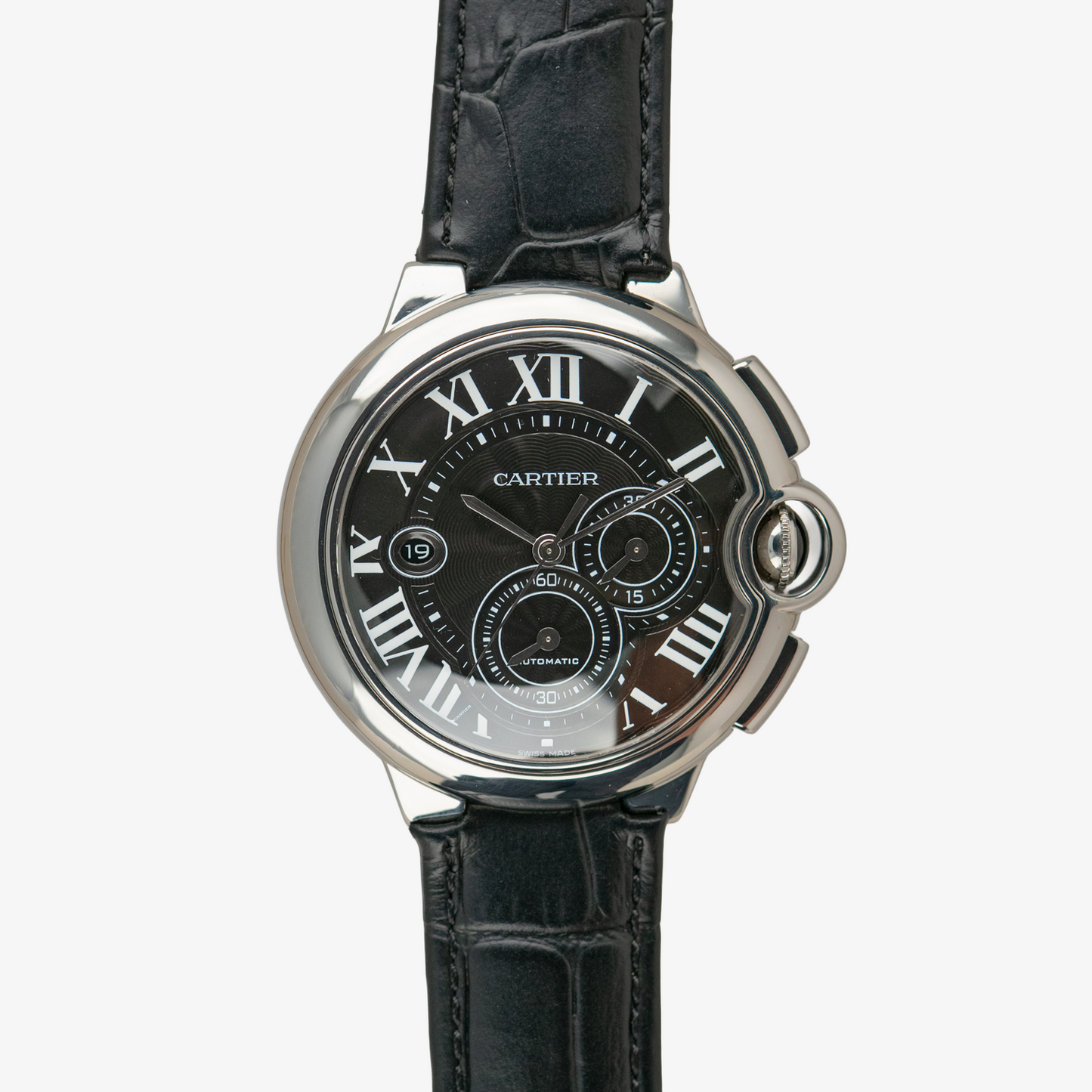 Cartier Ballon Bleu Automatic Chronograph Black Dial 44mm