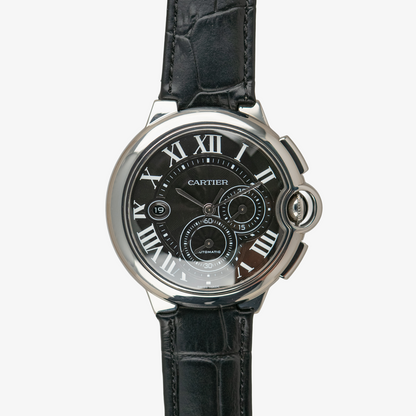 Cartier Ballon Bleu Automatic Chronograph Black Dial 44mm