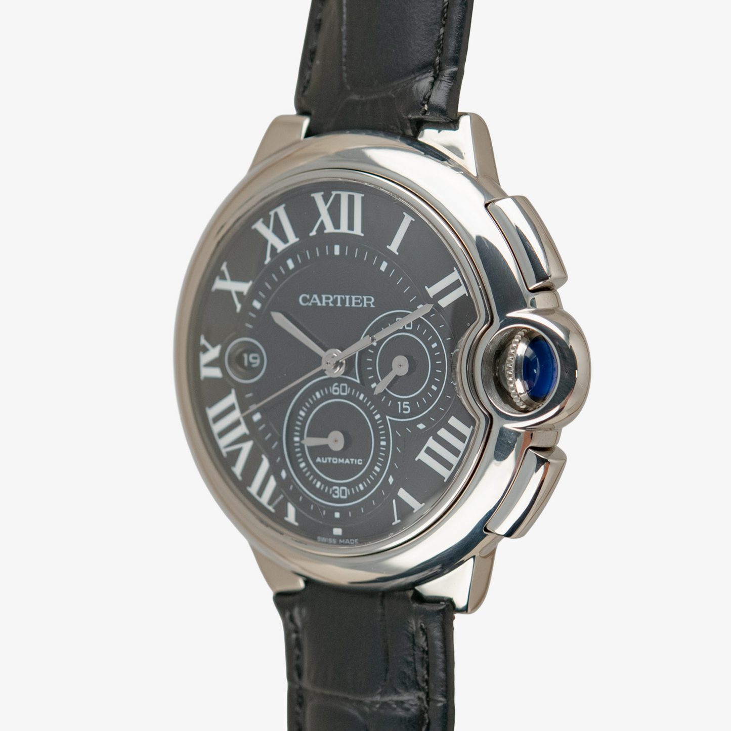 Cartier Ballon Bleu Automatic Chronograph Black Dial 44mm