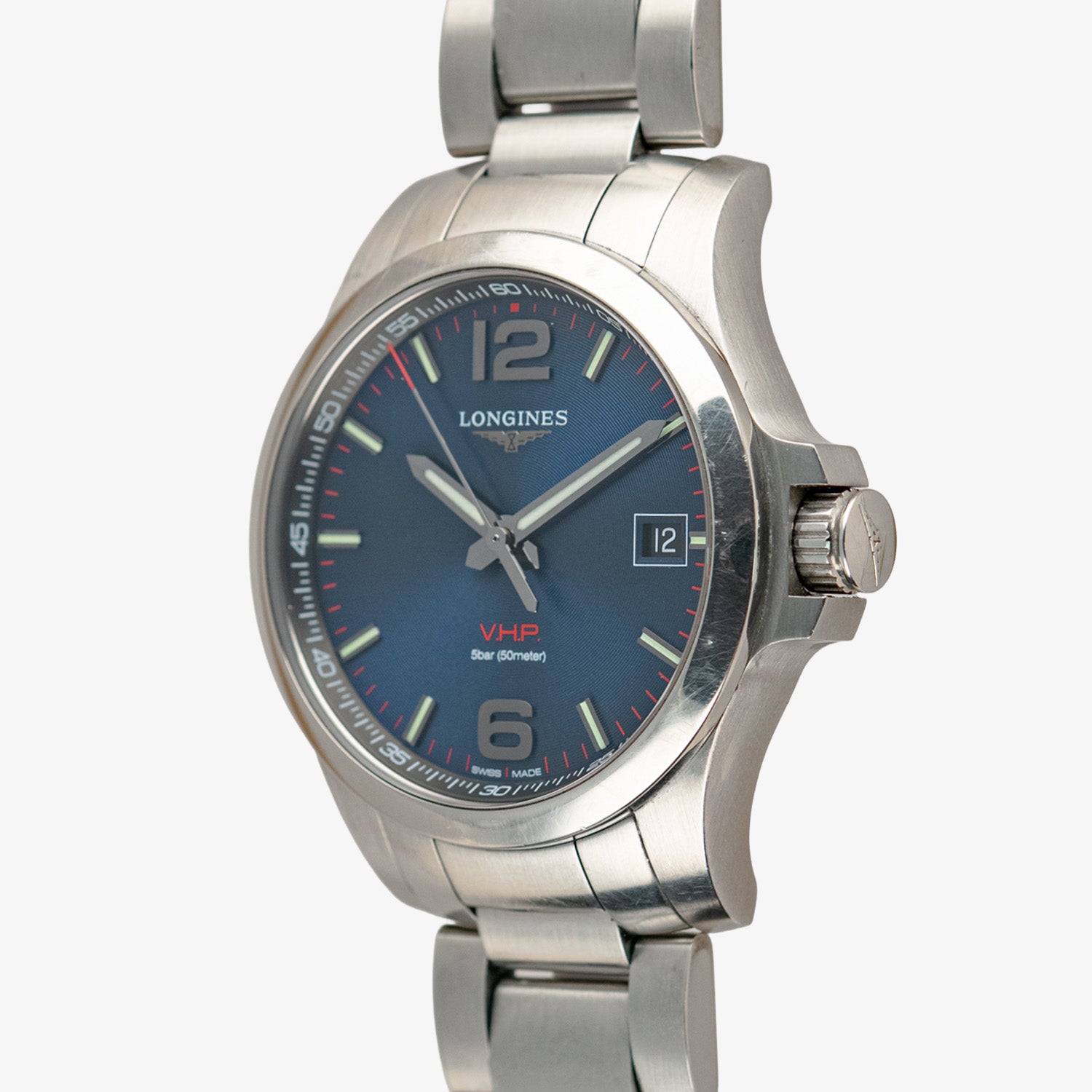 Longines Conquest V.H.P. Quartz Date Blue Dial 41mm – LOFT
