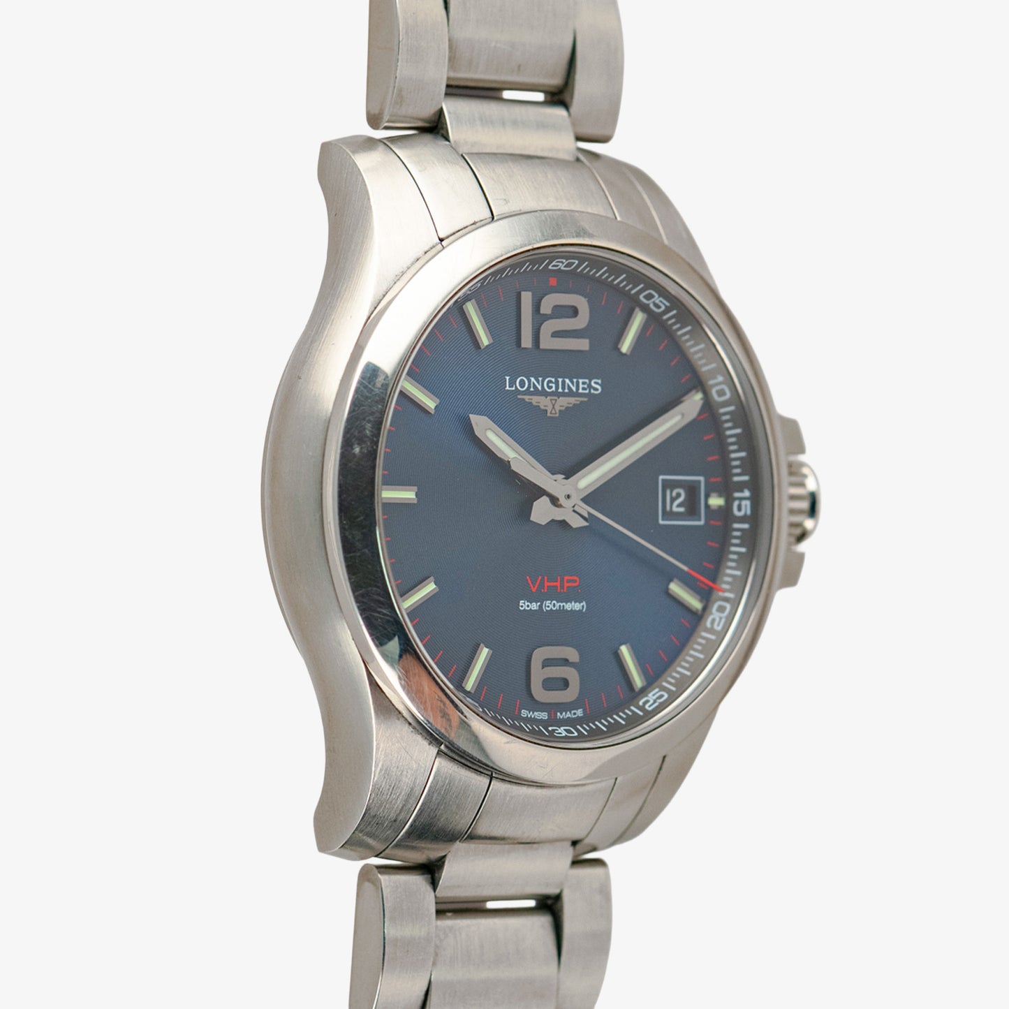 Longines Conquest V.H.P. Quartz Date Blue Dial 41mm