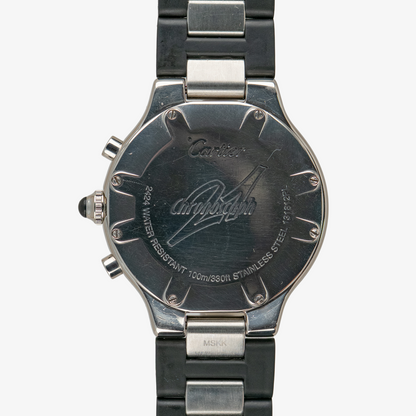 Cartier Must 21 Chronoscaph Quartz Steel & Rubber 38mm