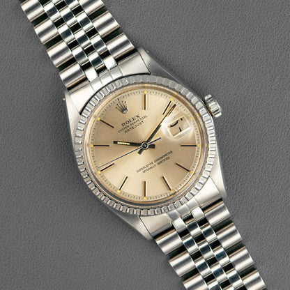 Rolex Datejust 1601 Automatic Silver Pie-Pan Dial 36mm