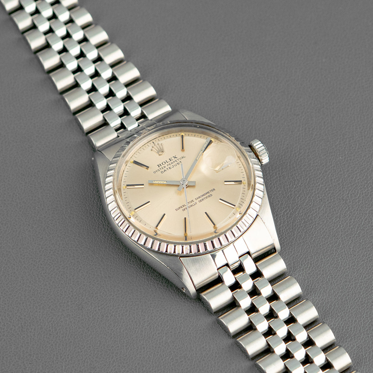 Rolex Datejust 1601 Automatic Silver Pie-Pan Dial 36mm