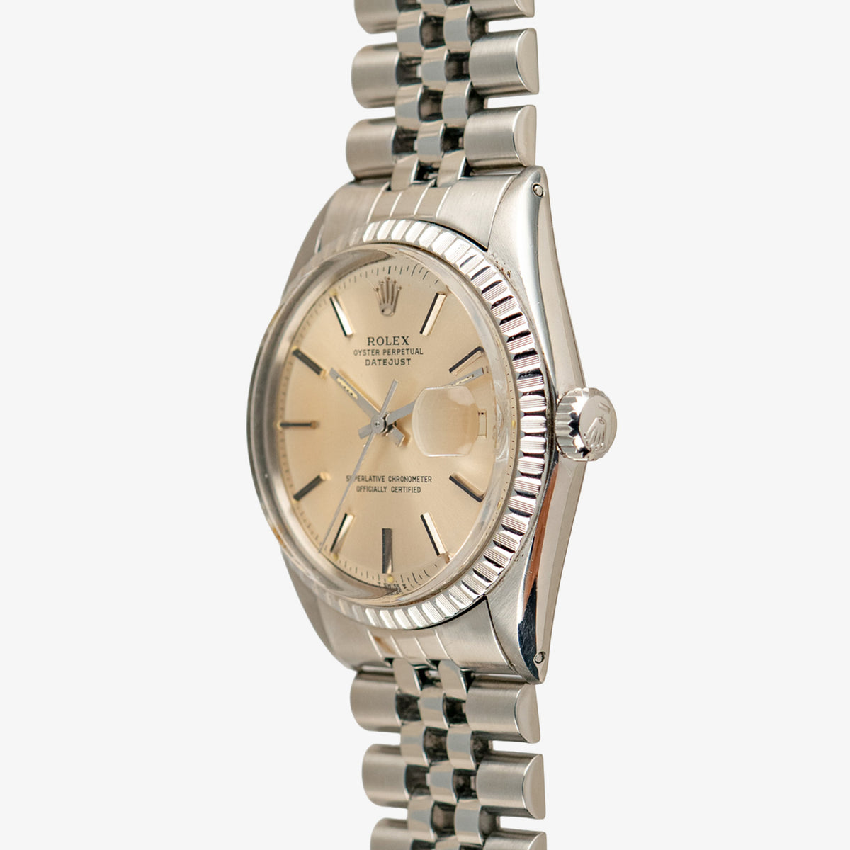 Rolex Datejust 1601 Automatic Silver Pie-Pan Dial 36mm