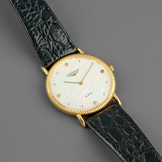 Longines Présence Quartz Mother of Pearl Gold Plated 33mm
