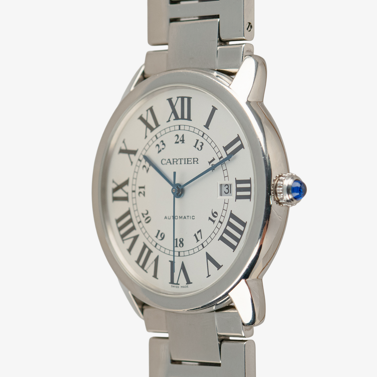 Cartier Ronde Solo XL Automatic Date White Dial 42mm