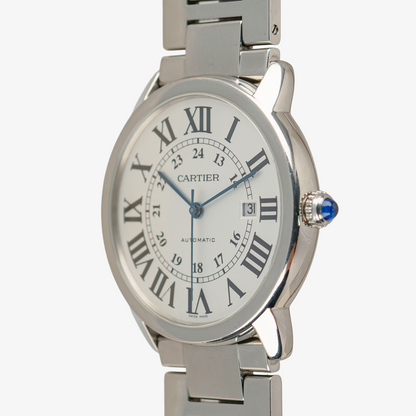 Cartier Ronde Solo XL Automatic Date White Dial 42mm