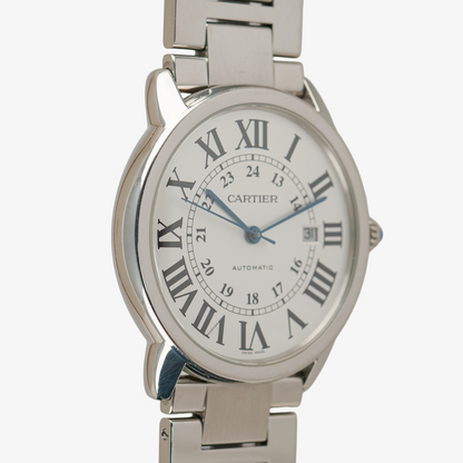 Cartier Ronde Solo XL Automatic Date White Dial 42mm
