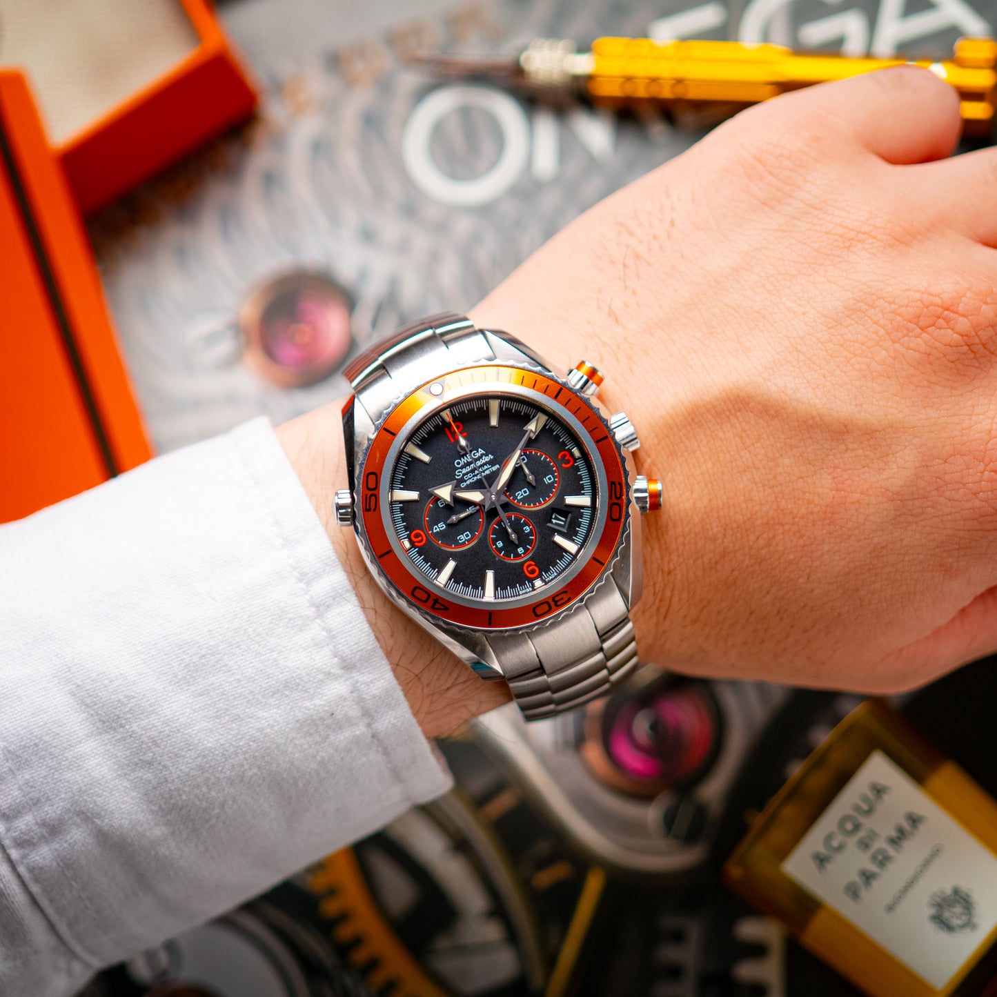 Omega Seamaster Planet Ocean Chronograph Black 45.5mm