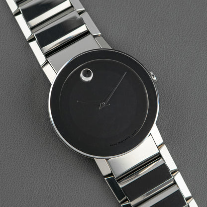 Movado Museum Sapphire Quartz Black Dial 40mm