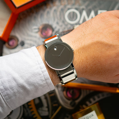 Movado Museum Sapphire Quartz Black Dial 40mm