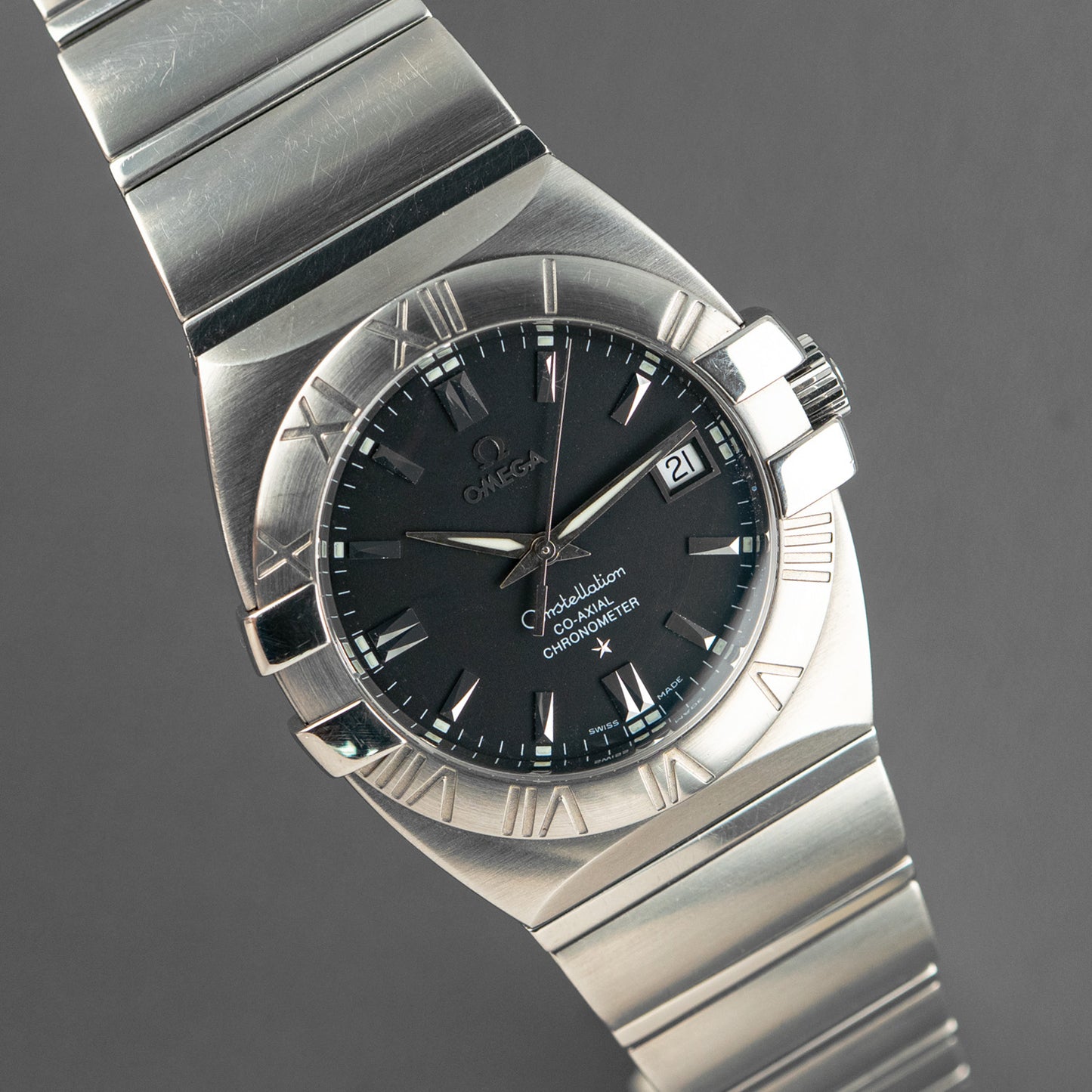 Omega Constellation Automatic Steel Black Dial 38mm