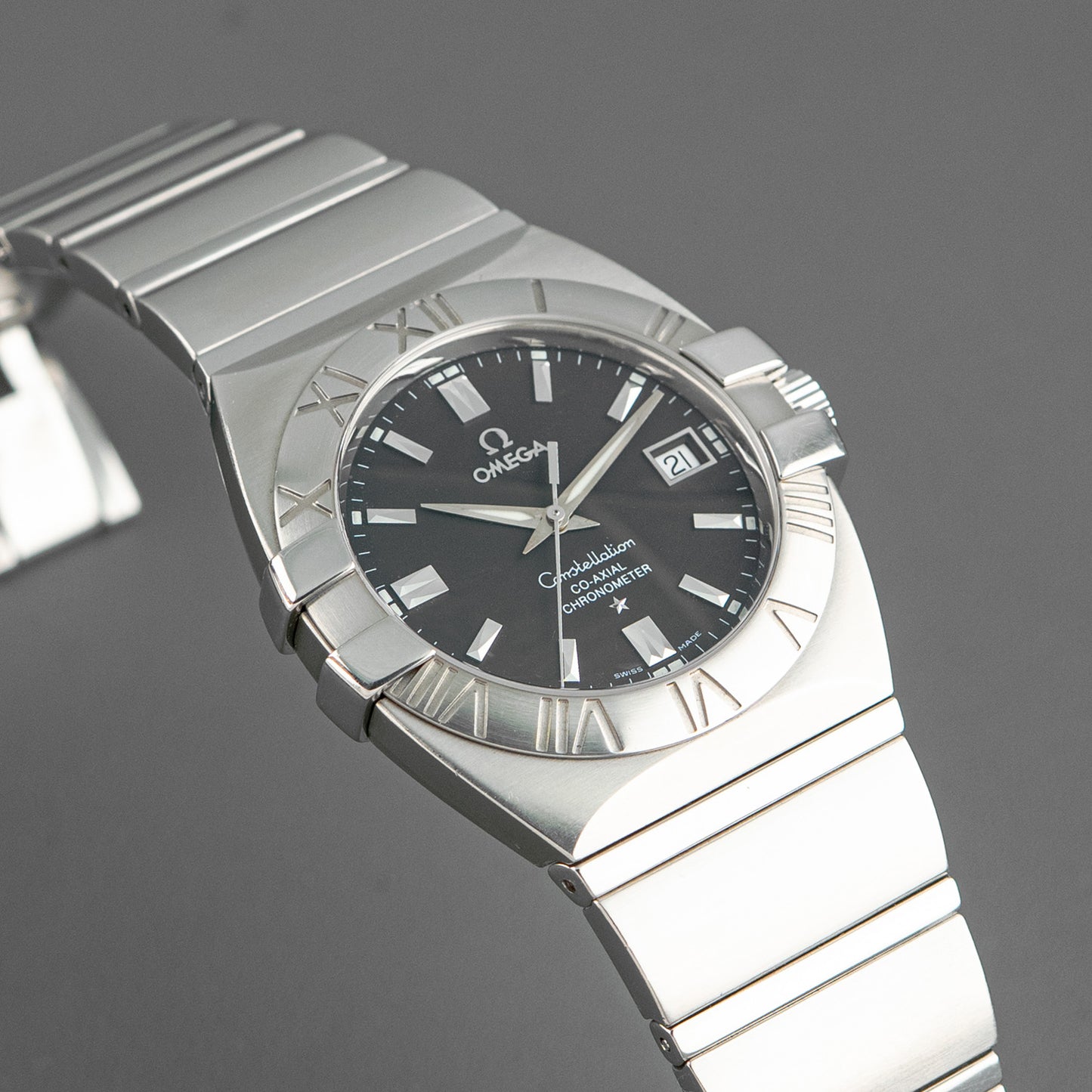 Omega Constellation Automatic Steel Black Dial 38mm