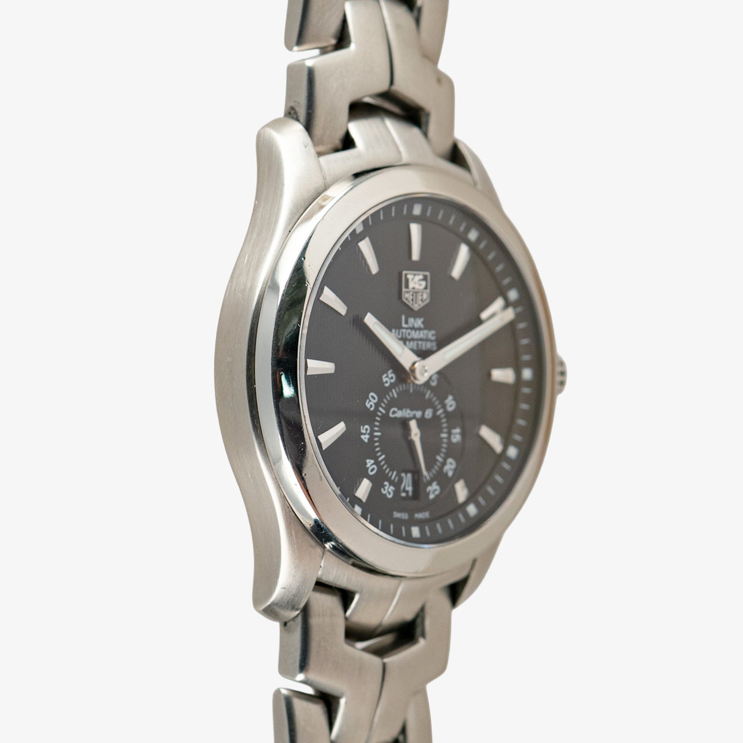 TAG Heuer Link Calibre 6 Steel Black Automatic 39mm