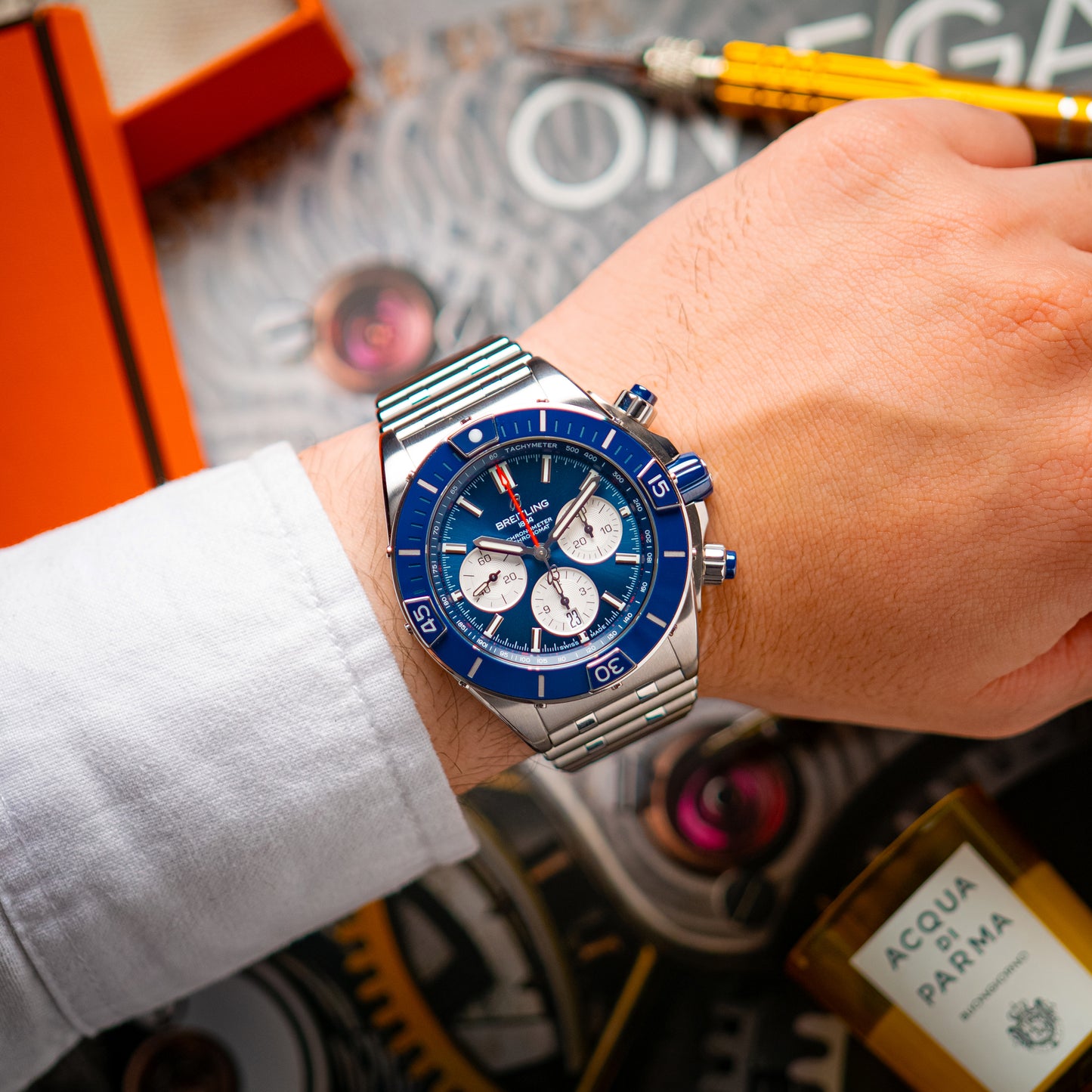 Breitling Super Chronomat B01 Chronograph Blue 44mm