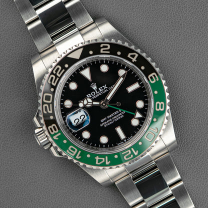 Rolex GMT-Master II "Sprite" GMT Automatic Black Dial 40mm
