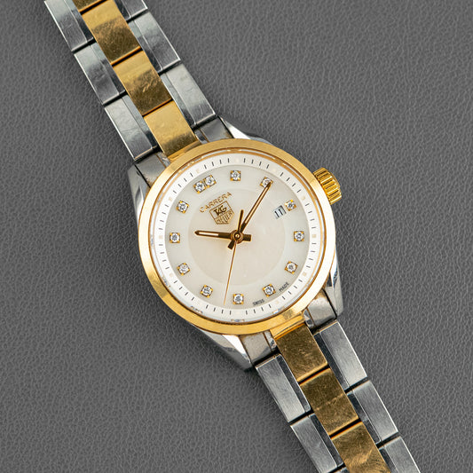 TAG Heuer Carrera Quartz Diamond Silver Dial 32mm