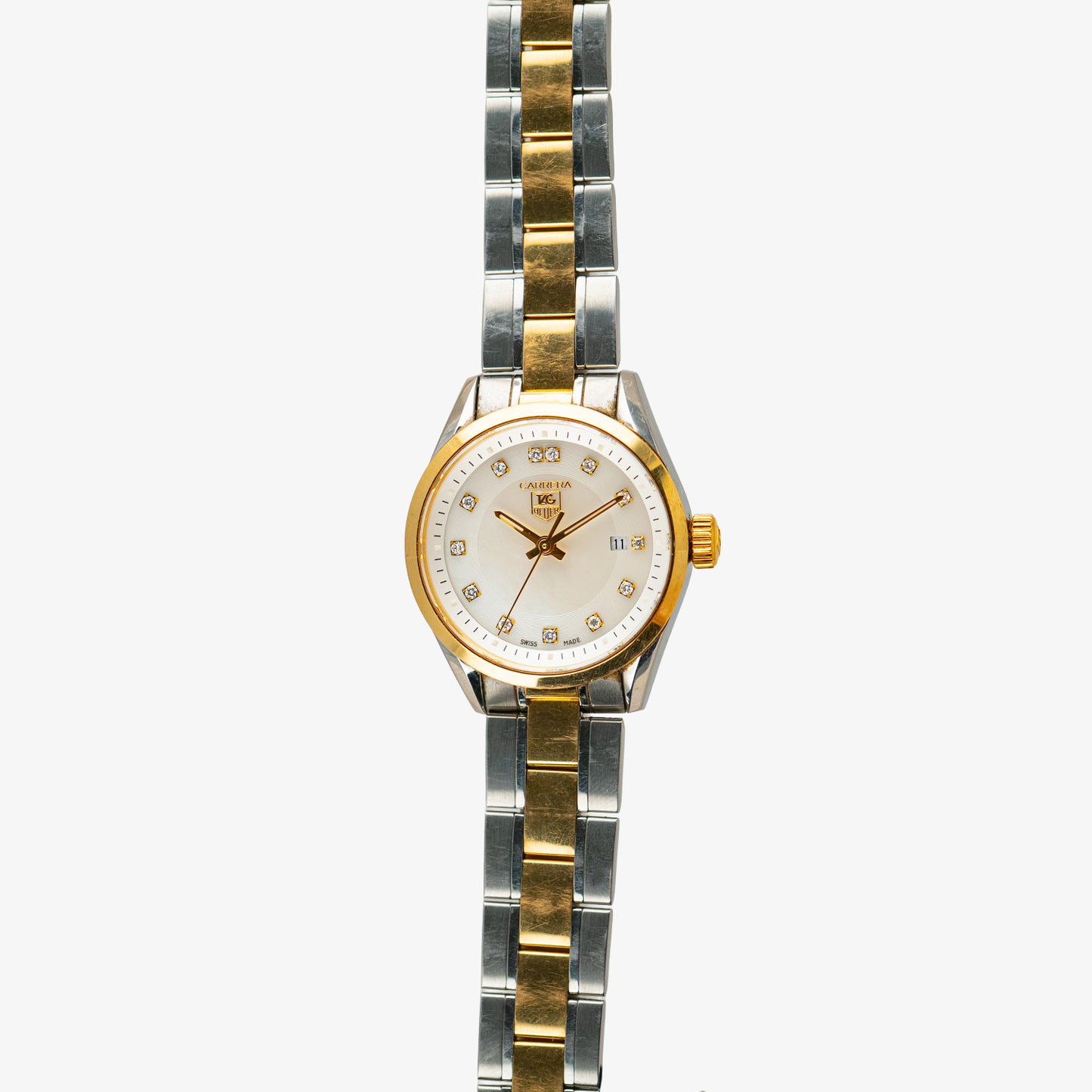 TAG Heuer Carrera Quartz Diamond Silver Dial 32mm